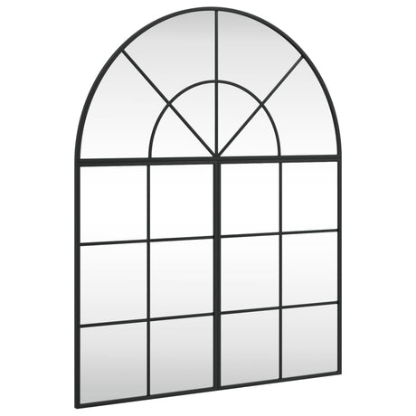 Vidaxl wandspiegel boog 80x100 cm ijzer zwart
