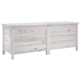 Vidaxl tuinbox 150x50x56,5 cm massief vurenhout wit