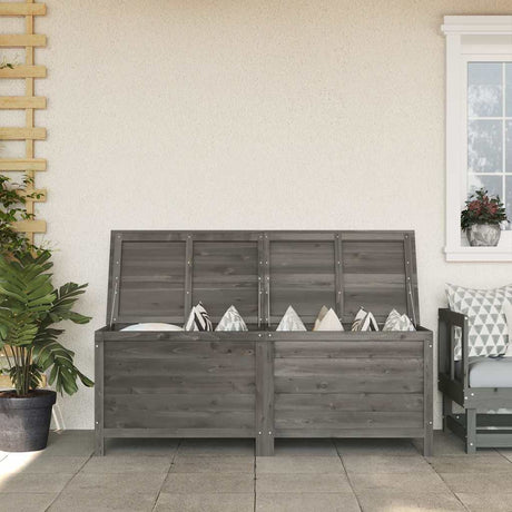 Vidaxl tuinbox 150x50x56,5 cm massief vurenhout antracietkleurig