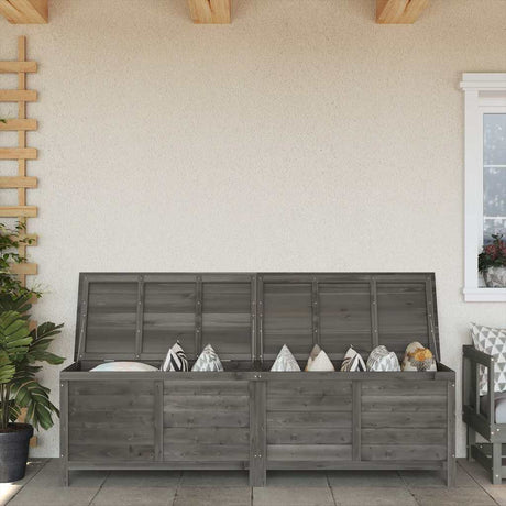 Vidaxl tuinbox 198,5x50x56,5 cm massief vurenhout antracietkleurig
