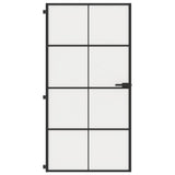 VidaXL inner door narrow 102.5x201.5 cm hardened glass and aluminum black