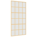 VidaXL sliding door 102.5x205 cm matte ESG glass and aluminum gold colored