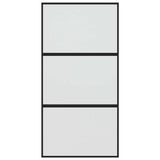 Vidaxl schuifdeur 102,5x205 cm gehard glas en aluminium zwart