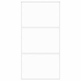 Vidaxl schuifdeur 102,5x205 cm gehard glas en aluminium wit