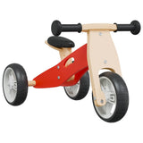 Vidaxl loopfiets voor kinderen 2-in-1 rood