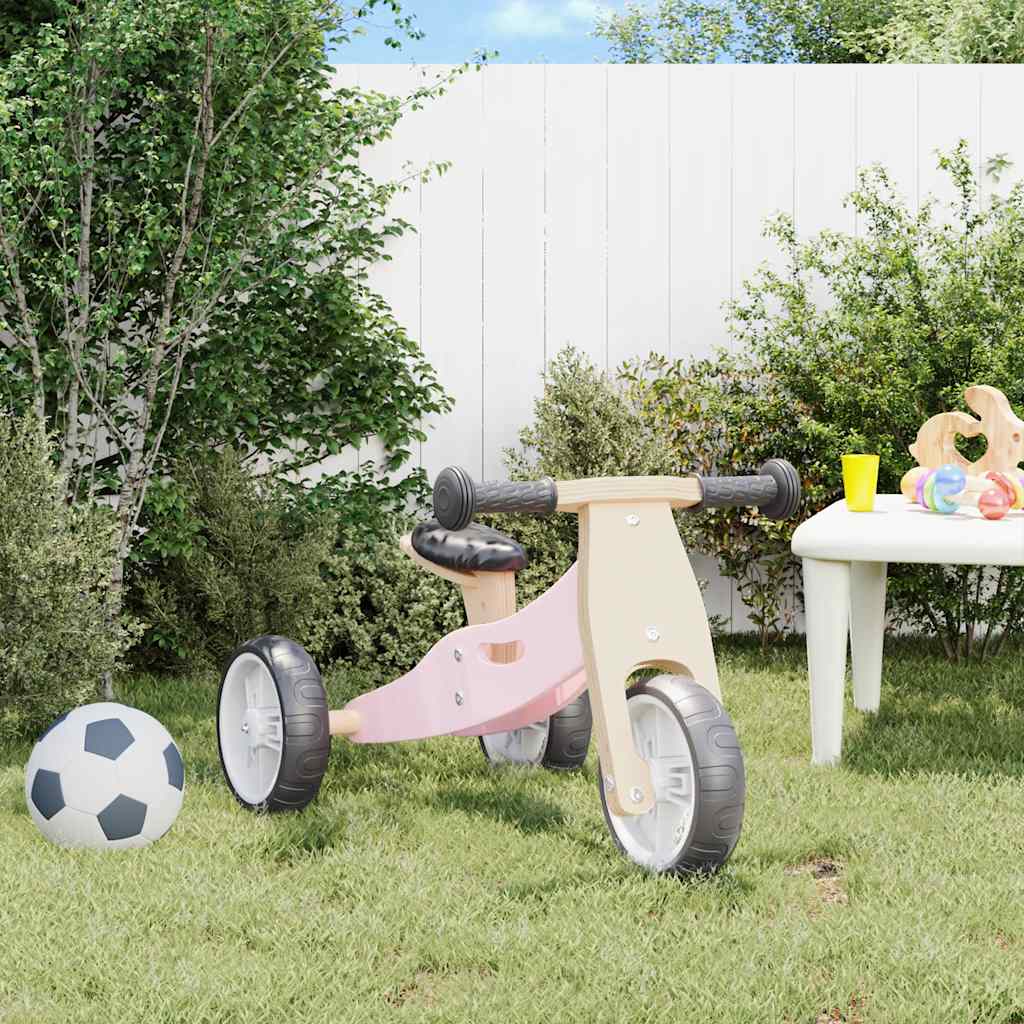 Vidaxl Balance Bike per bambini 2 in 1 rosa