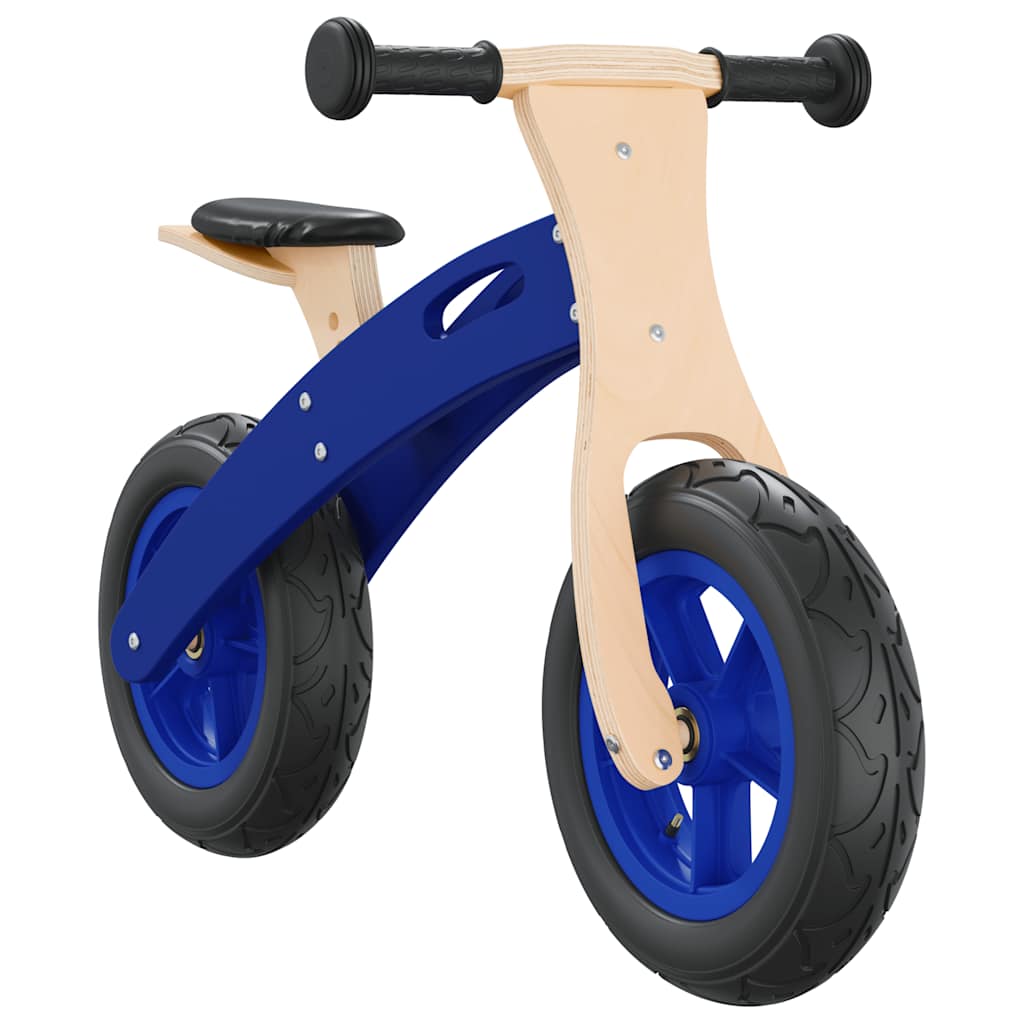 VIDAXL Balance Bike pro děti s vzduchovými pneumatikami modrá