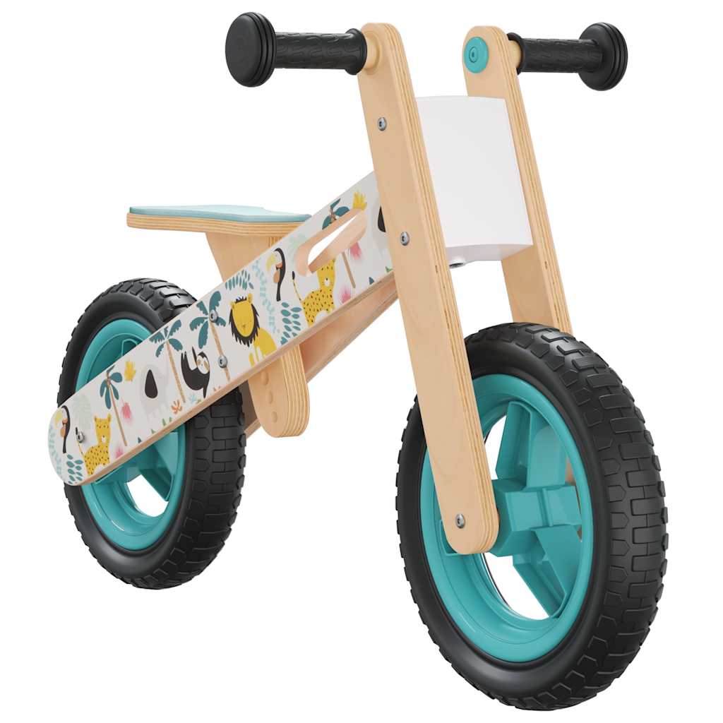 Vidaxl Balance Bike pour enfants bleu avec imprimé