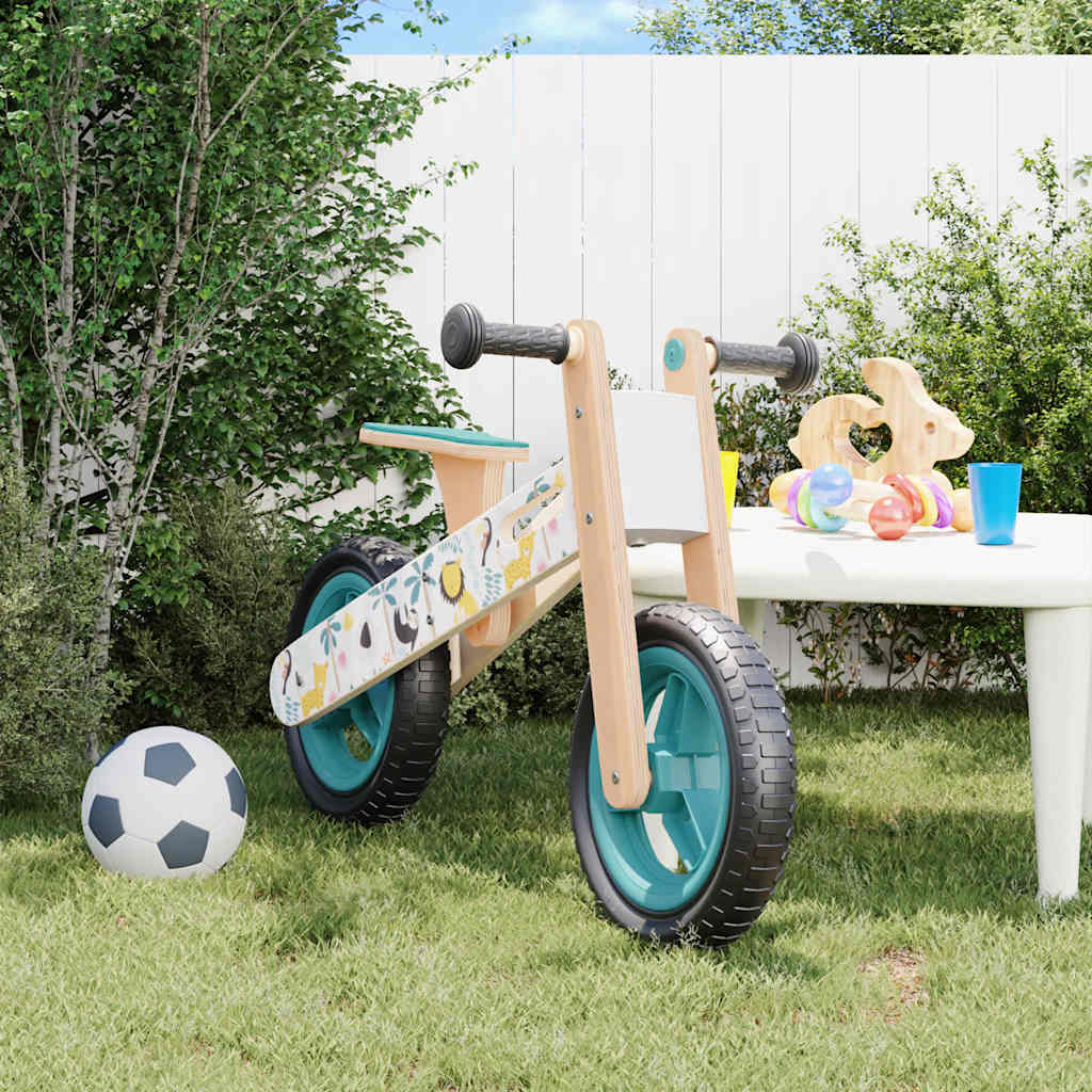 Vidaxl Balance Bike für Kinder blau mit Druck