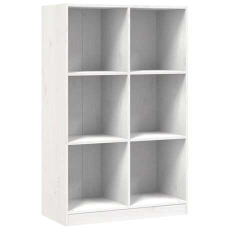 Vidaxl boekenkast 70x33x110 massief grenenhout wit