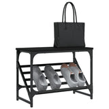 Vidaxl Shoe Rack 60x30x45 cm forarbejdet træ sort