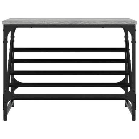 Vidaxl schoenenrek 60x30x45 cm bewerkt hout grijs sonoma