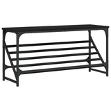 Vidaxl Shoe Rack 90x30x45 cm Behandlet tre svart