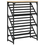 Vidaxl Shoe Rack 60x30x85 cm forarbejdet træ sonoma eg farvet