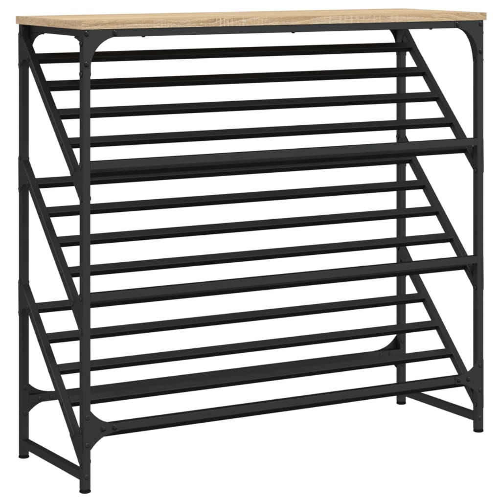 VidaXL shoe rack 90x30x85 cm processed wood Sonoma oak colored