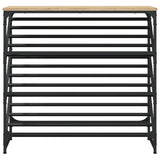 Vidaxl schoenenrek 90x30x85 cm bewerkt hout sonoma eikenkleurig