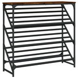 VidaXL shoe rack 90x30x85 cm processed wood smoked oak colored