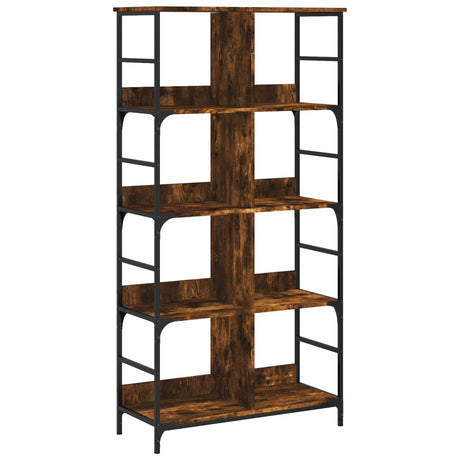 Vidaxl boekenrek 78,5x33x153 cm bewerkt hout gerookt eikenkleurig