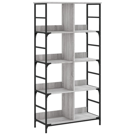 Vidaxl boekenrek 78,5x33x153 cm bewerkt hout grijs sonoma eikenkleur