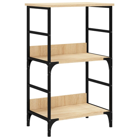Vidaxl boekenrek 50x33x82 cm bewerkt hout sonoma eikenkleurig
