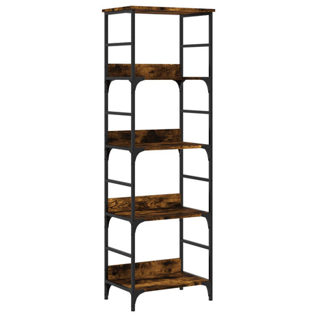 Vidaxl boekenrek 50x33x153 cm bewerkt hout gerookt eikenkleurig