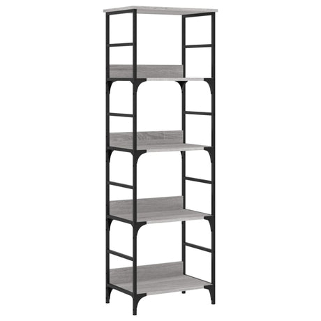 Vidaxl boekenrek 50x33x153 cm bewerkt hout grijs sonoma eikenkleurig