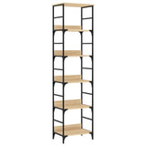 Vidaxl boekenkast sonoma eiken 50x33x188,5 cm bewerkt hout