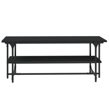 Vidaxl salontafel 100x50x40 cm bewerkt hout zwart eikenkleurig
