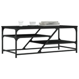 Vidaxl salontafel 100x49x40 cm bewerkt hout zwart