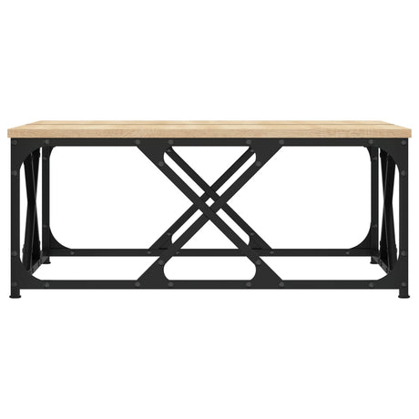 Vidaxl salontafel 70x70x30 cm bewerkt hout sonoma eikenkleurig