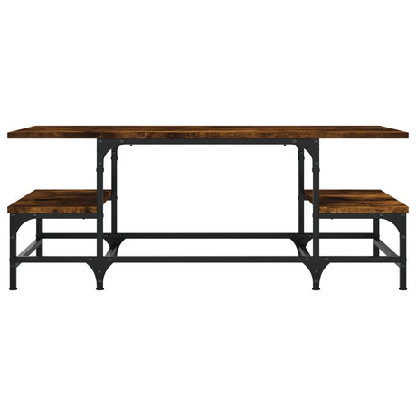 Vidaxl salontafel 100x50,5x40 cm bewerkt hout gerookt eikenkleurig