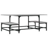 Vidaxl salontafel 100x50,5x40 cm bewerkt hout grijs sonoma