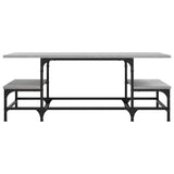 Vidaxl salontafel 100x50,5x40 cm bewerkt hout grijs sonoma