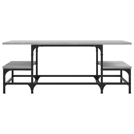 Vidaxl salontafel 100x50,5x40 cm bewerkt hout grijs sonoma