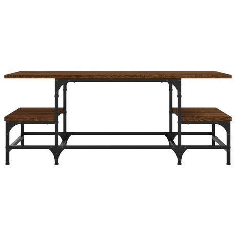 Vidaxl salontafel 100x50,5x40 cm bewerkt hout bruin eikenkleur