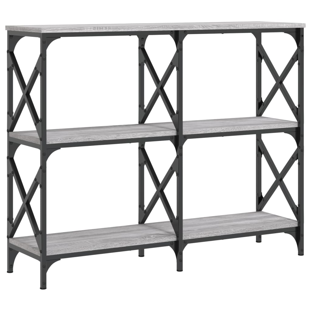 Vidaxl wandtafel 100x28x80,5 cm bewerkt hout grijs sonoma eikenkleurig