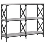 Vidaxl wandtafel 100x28x80,5 cm bewerkt hout grijs sonoma eikenkleurig
