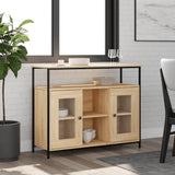 Vidaxl dressoir 100x35x80 cm bewerkt hout sonoma eikenkleurig