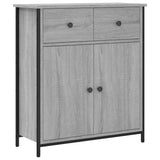 Vidaxl dressoir 70x30x80 cm bewerkt hout grijs sonoma