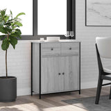 Vidaxl dressoir 70x30x80 cm bewerkt hout grijs sonoma