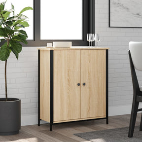 Vidaxl dressoir 70x30x80 cm bewerkt hout sonoma eikenkleurig