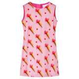 Vidaxl kinderjurk 104 felroze