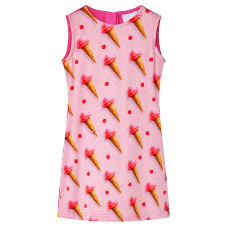 Vidaxl kinderjurk 104 felroze
