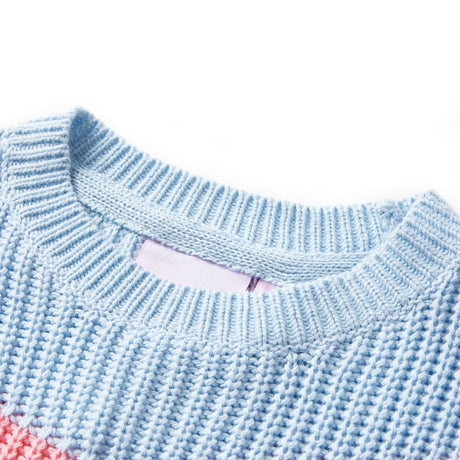 Vidaxl kindertrui gebreid 104 blauw