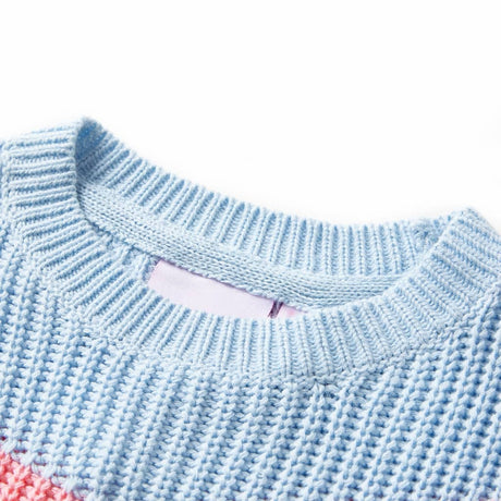 Vidaxl kindertrui gebreid 140 blauw