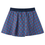 Vidaxl Skirt per bambini 128 blu navy