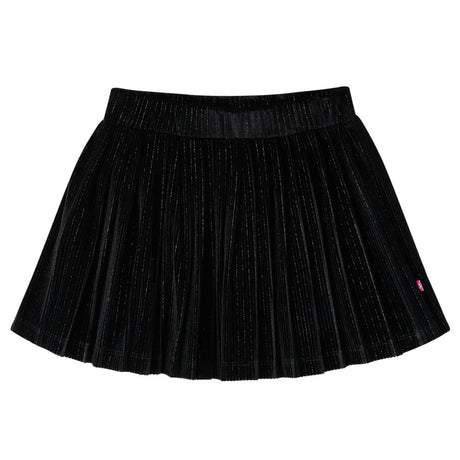 Vidaxl kinderrokje geplooid 116 lurex zwart