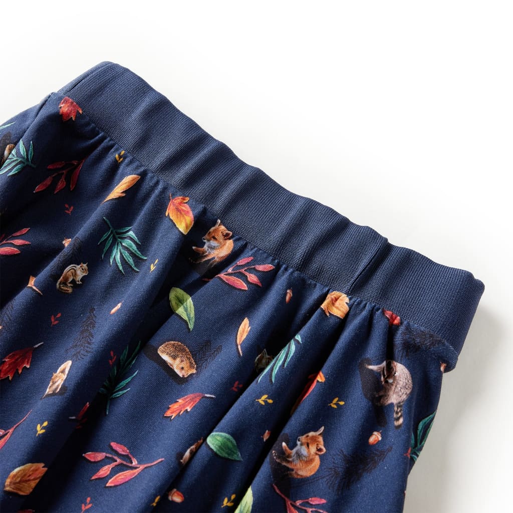 Vidaxl Skirt per bambini 128 blu navy