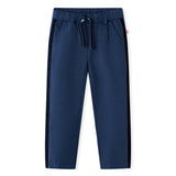 Vidaxl Children's pants with black piping 104 navy blue