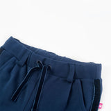 Vidaxl kinderbroek met zwarte bies 140 marineblauw
